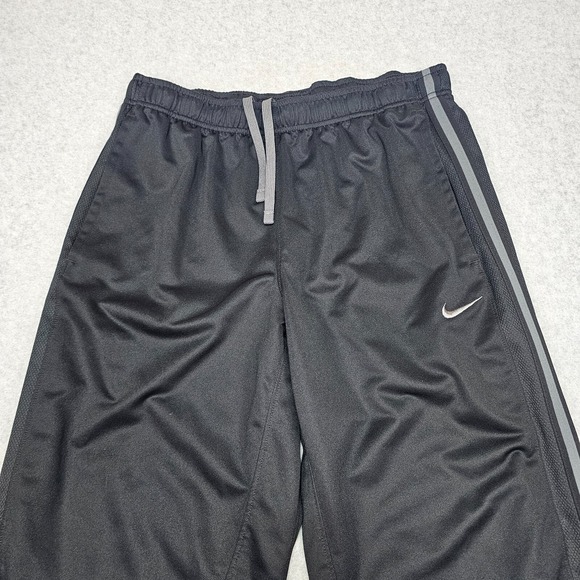 Nike Mens L Embroidered Swoosh Elastic Drawstring Pants Wide Loose Pocket Stripe - Picture 4 of 16
